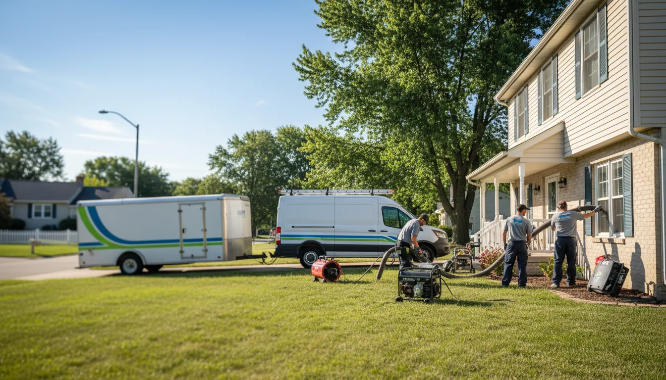 Flooded Basement Restoration And Cleanup With Repair in Bourbonnais, IL near me
